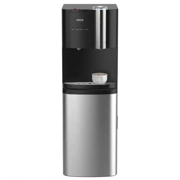 Orca 3-in-1 Bottom Loading Water Dispenser with Coffee Maker, Black - ORQRB-25-01C01